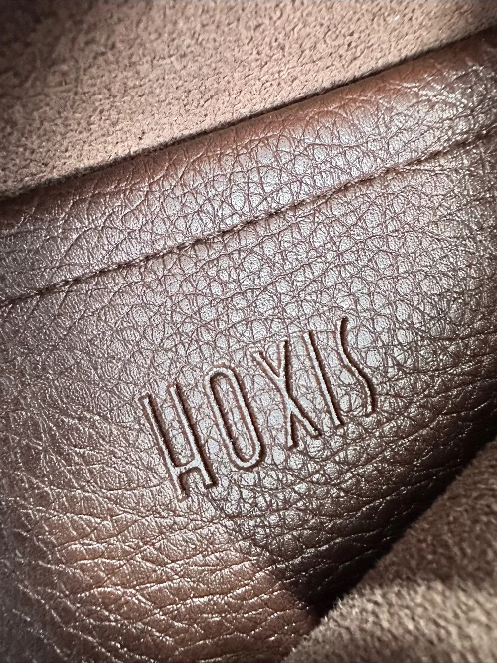 Hoxis Soft Vegan Leather Hobo Bag Coffee Brown Minimalist Shoulder Tote